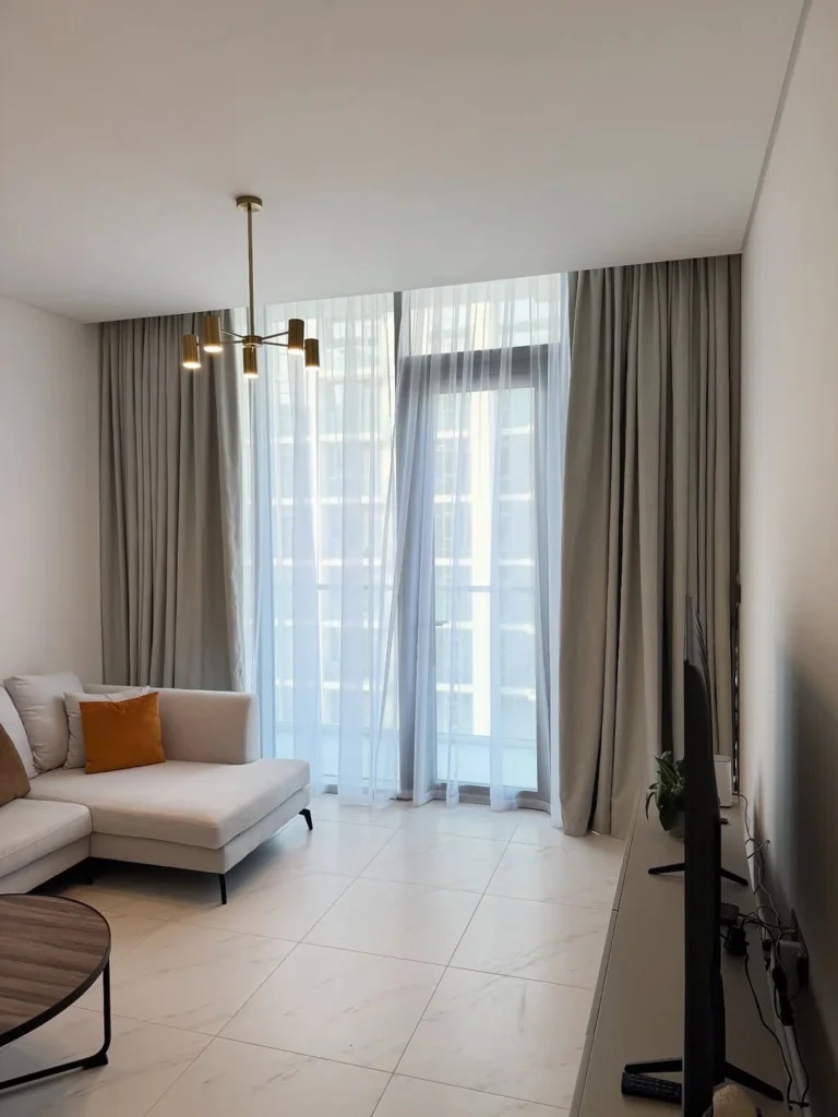 living room curtains uae