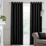 Eyelet Curtains - Black