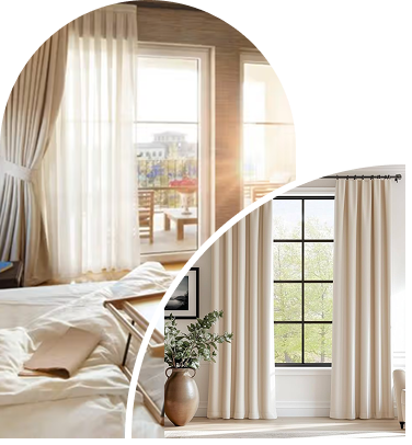 eyelet curtain for bedroom