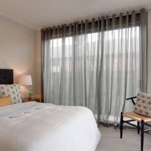 sheer bedroom curtains