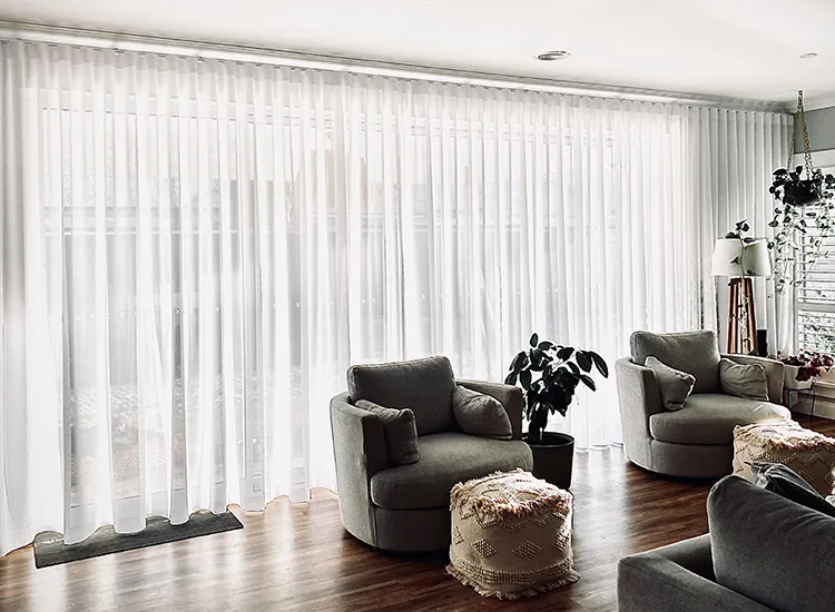 Sheer curtains in home UAE