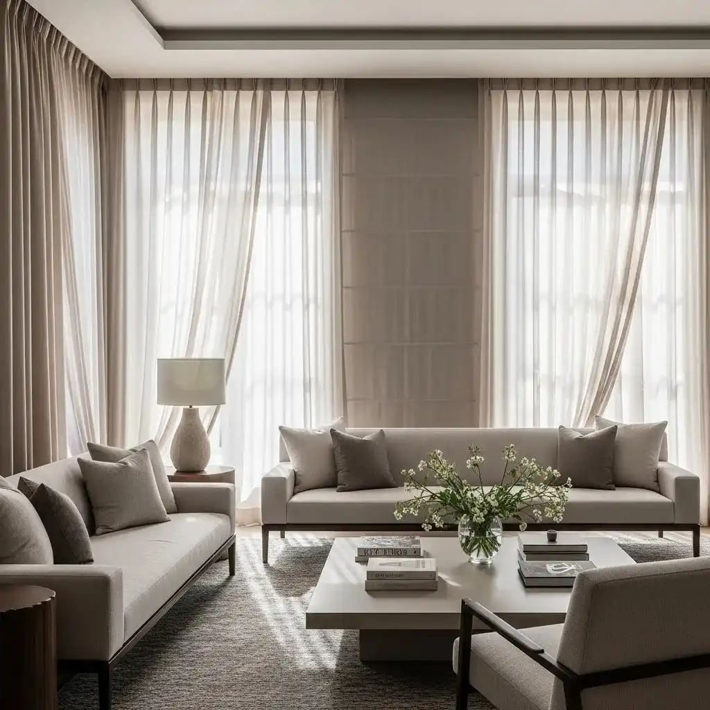 Voile curtains Dubai