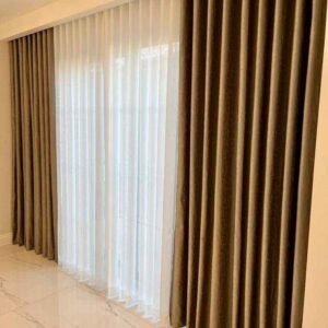 wave curtains with blackout or sheer curtains