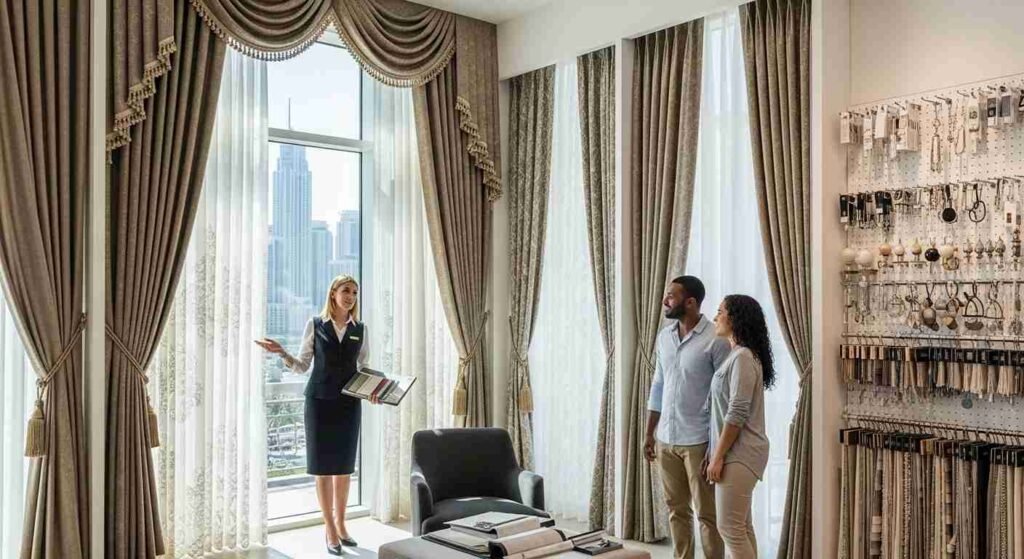 tab top curtains dubai