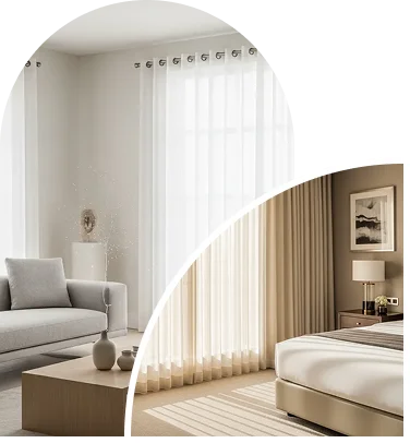 Eyelet sheer curtains dubai