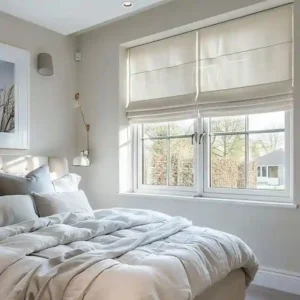 bedroom roman blinds
