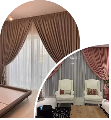 American style curtain