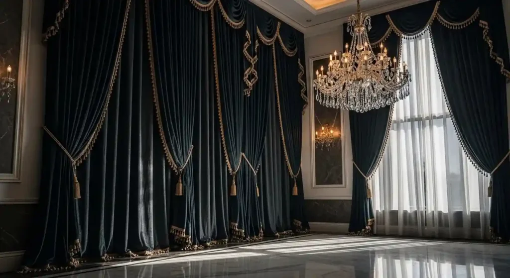 Black Floor To Ceiling Curtains