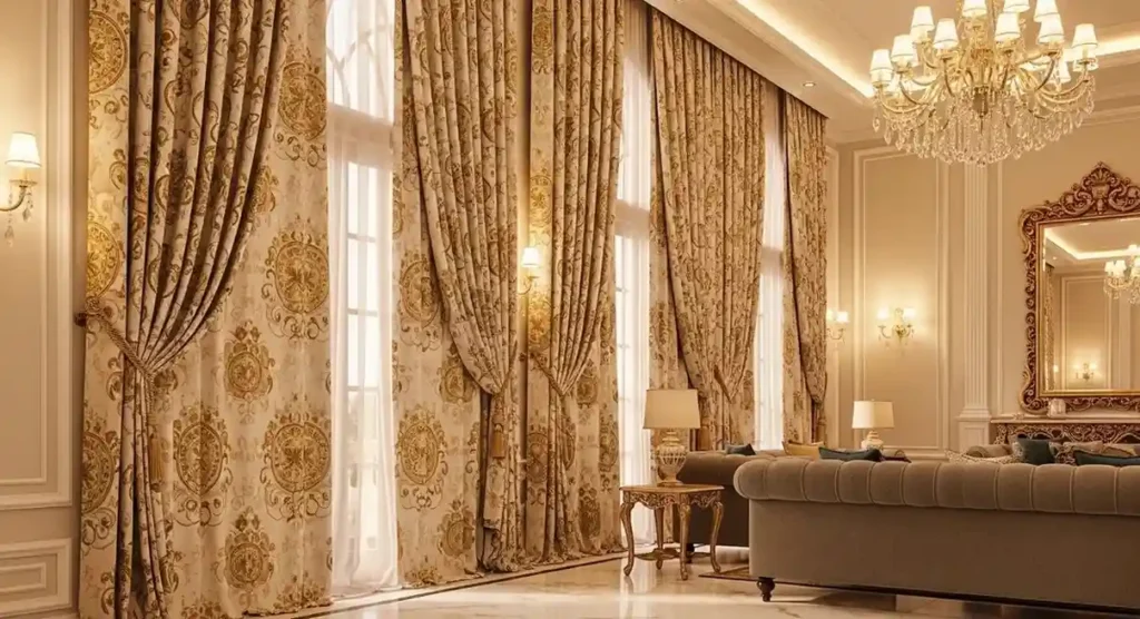 Printed Floor To Ceiling Curtains