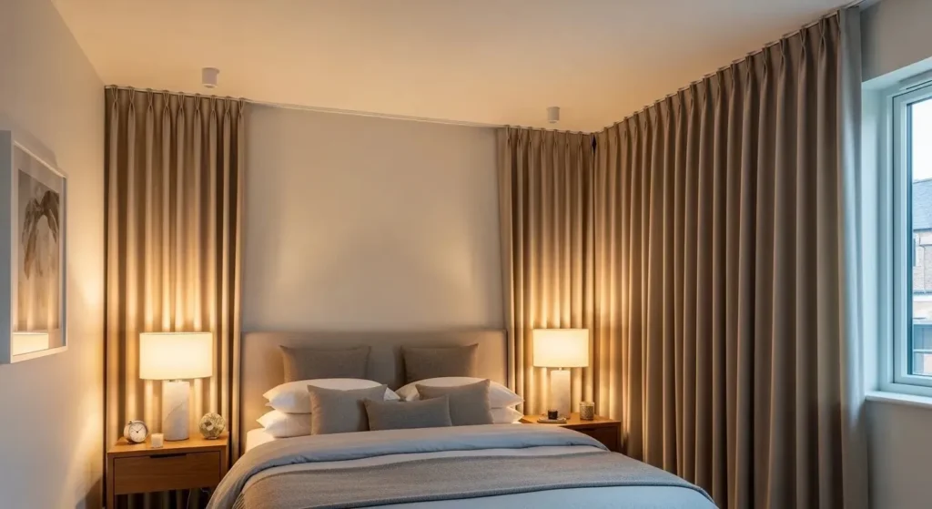 Best Double Pinch Pleat Curtains bedroom