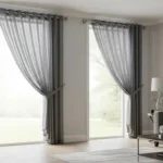 premium eyelet sheer curtain