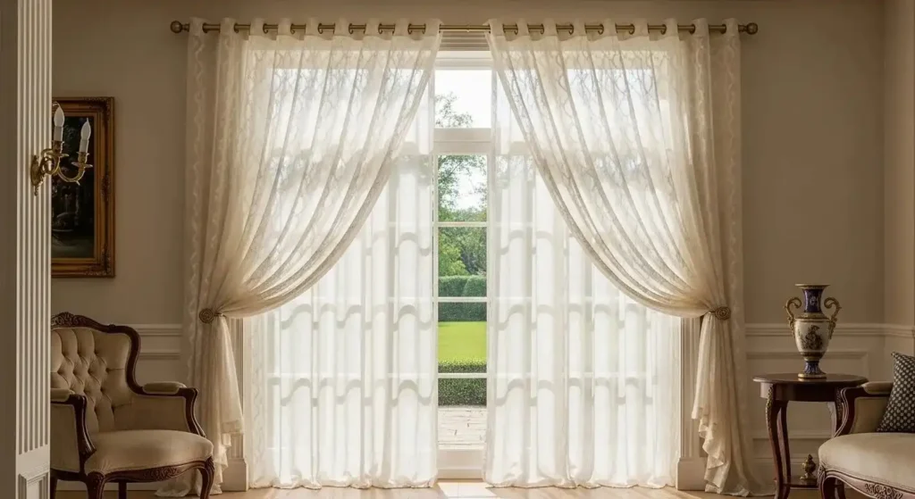 Premium eyelet sheer curtains