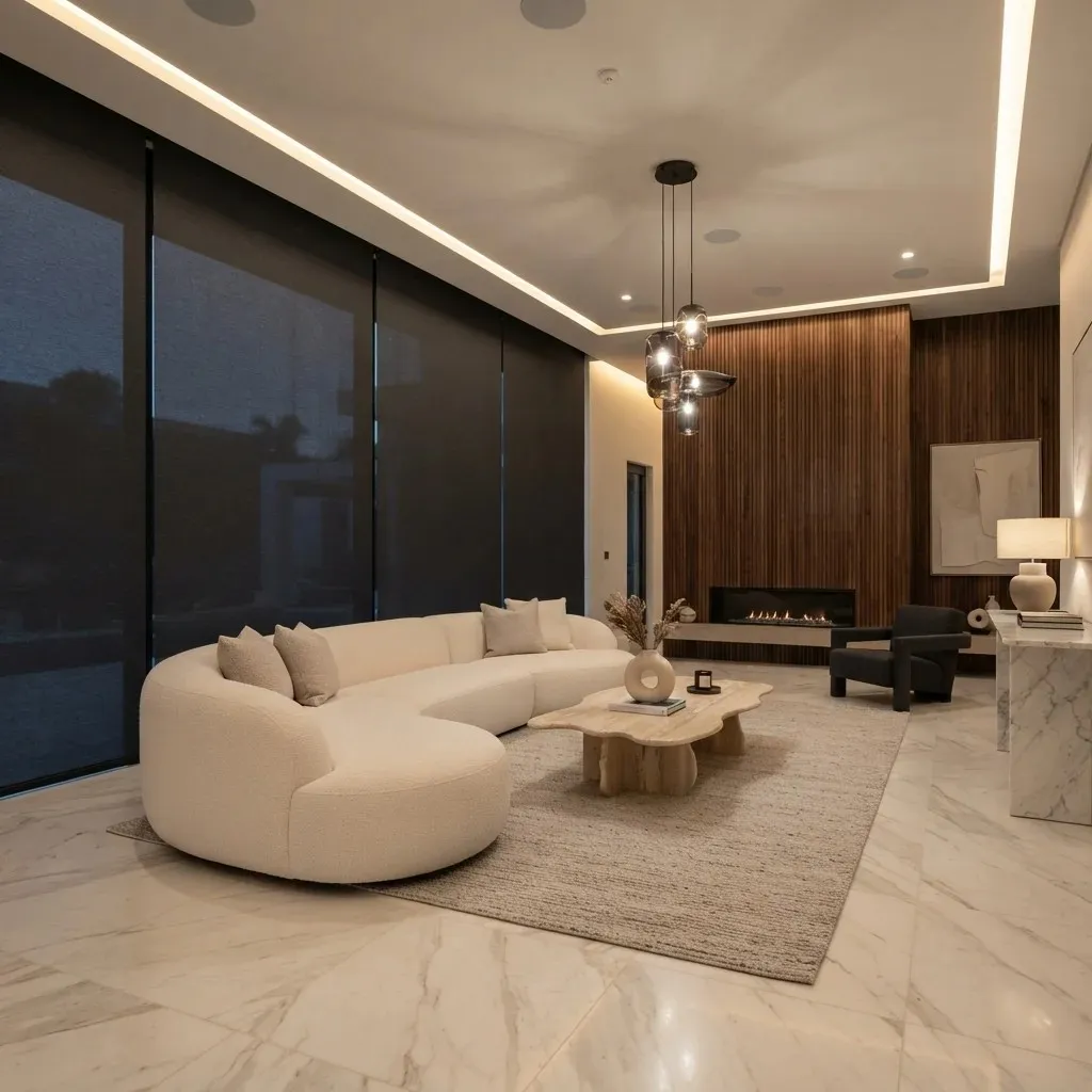 living room blackout curtains dubai