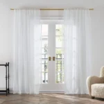 white sheer curtains dubai