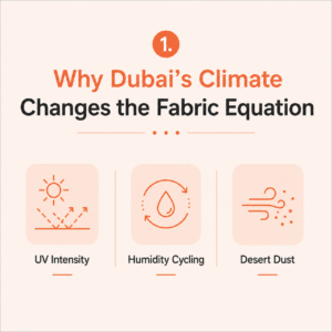why dubai change the fabric